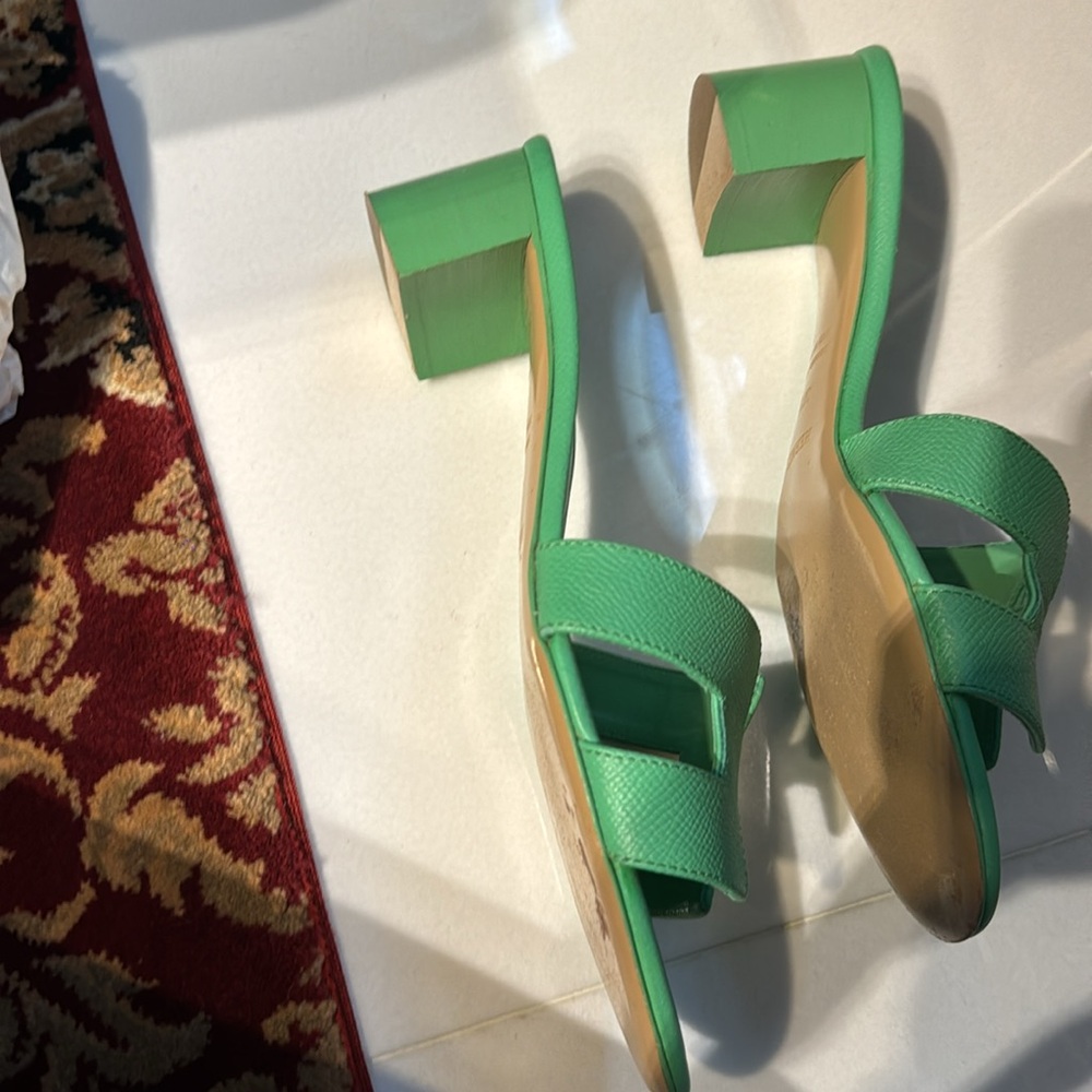 hermes oasis heel size 37 1/2 - Picture 2 of 3